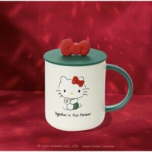 Hello Kitty Starbucks Ceramic Mug Limited Sanrio Rare Cute Coffee